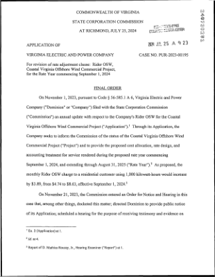 702M JV- 25 A 23 - 州公司委员会 - Virginia.gov